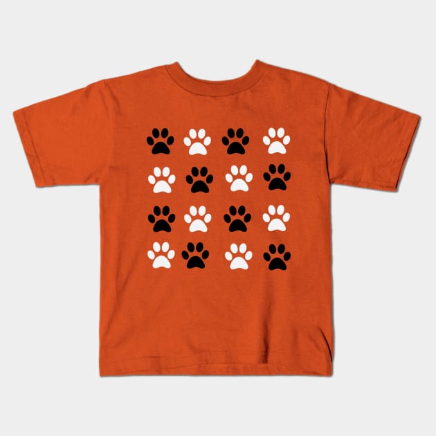 COOL PAWSOME PAW PRINT DESIGN DOG CAT PET LOVERS Kids T-Shirt by CreativeLimes